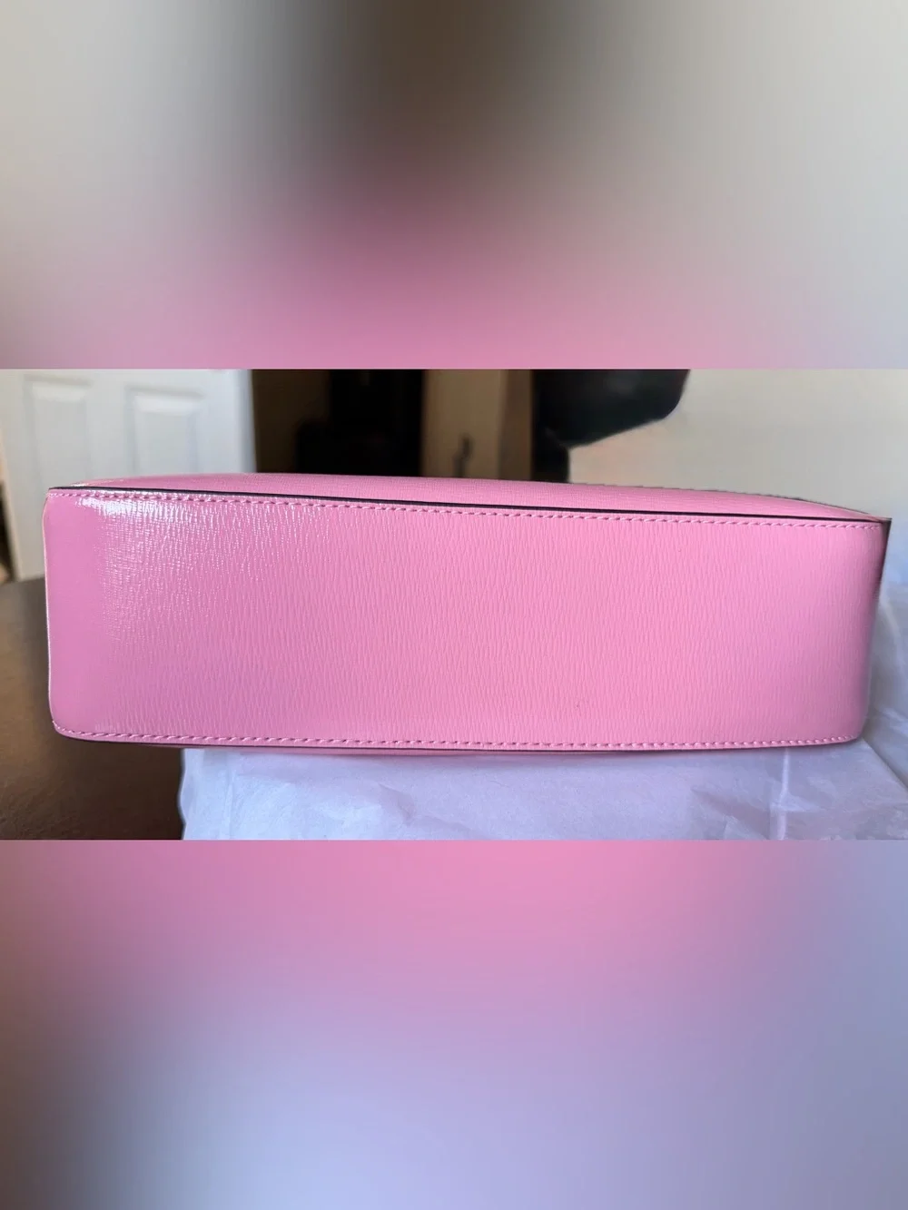 kate spade Margot Textured Leather Med Convertible Crossbody in Grapefruit Pink